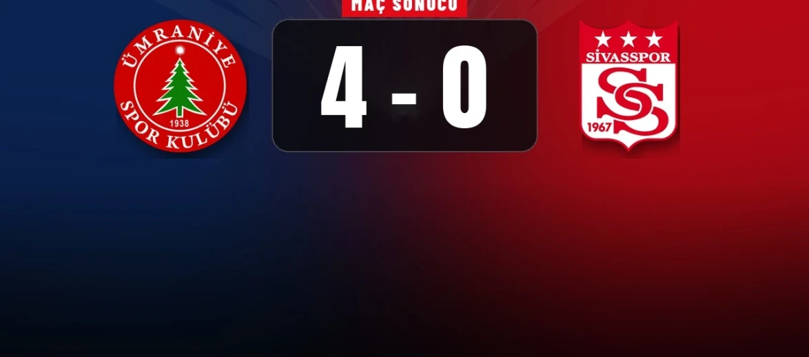 Sivasspor'a İstanbul'da ağır yenilgi: 4-0