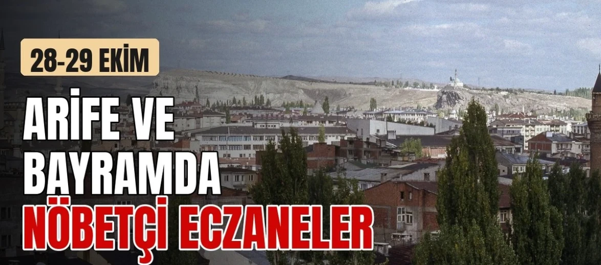 Sivas'ta bayram nöbetçi eczaneleri