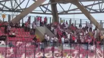 Sivasspor Taraftarları Deplasmanda Takımlarını Yalnız Bırakmadı, Tribünde Coşkuyla Destek Verdiler