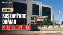 Suşehri'nde orman aracı devrildi: 3 yaralı