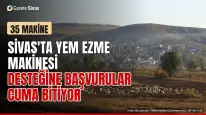 Yem ezme makinesi desteğinde son günler