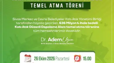 Sivas'ta katı atık tesisinin temeli yarın atılıyor