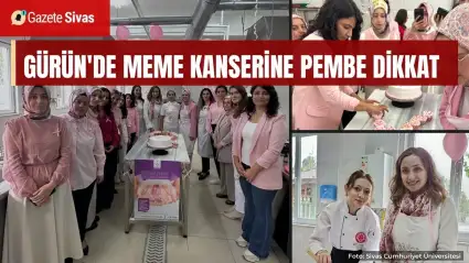 Gürün'de meme kanserine pembe dikkat