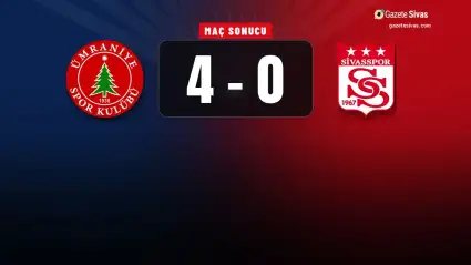 Sivasspor'a İstanbul'da ağır yenilgi: 4-0