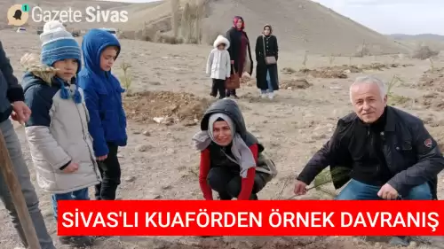 Sivaslı Berber  Milli Ağaçlandırma Günü'ne Destek Verdi