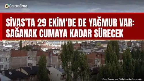 Sivas'ta bayramda sağanak