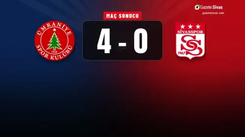 Sivasspor'a İstanbul'da ağır yenilgi: 4-0