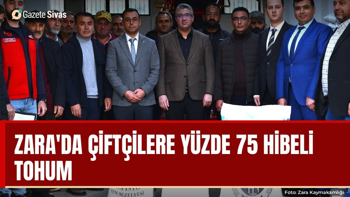 Zara'da çiftçilere yüzde 75 hibeli yem tohumu