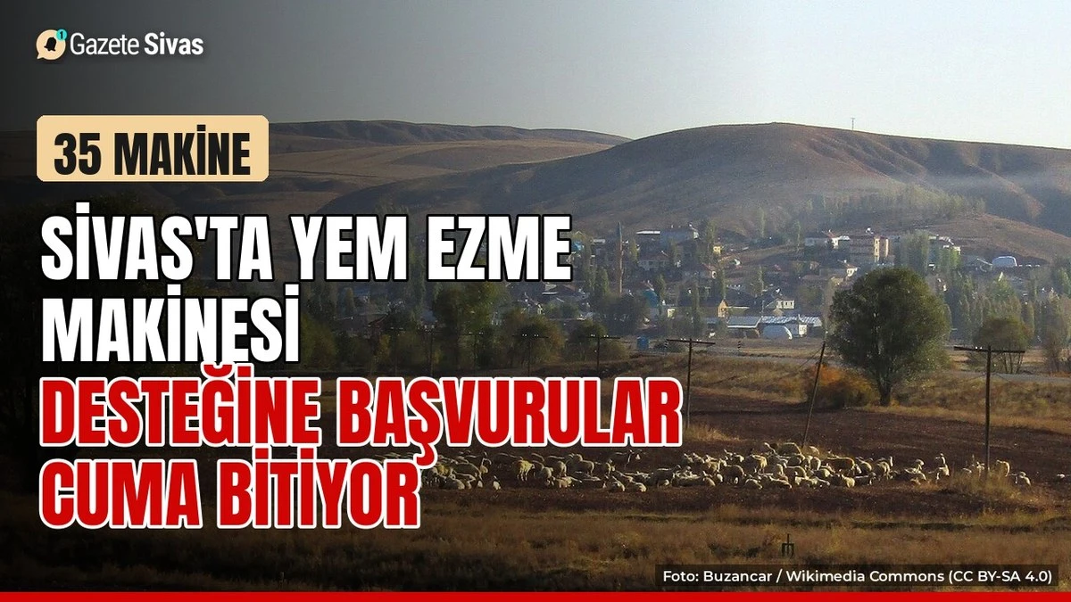 Yem ezme makinesi desteğinde son günler