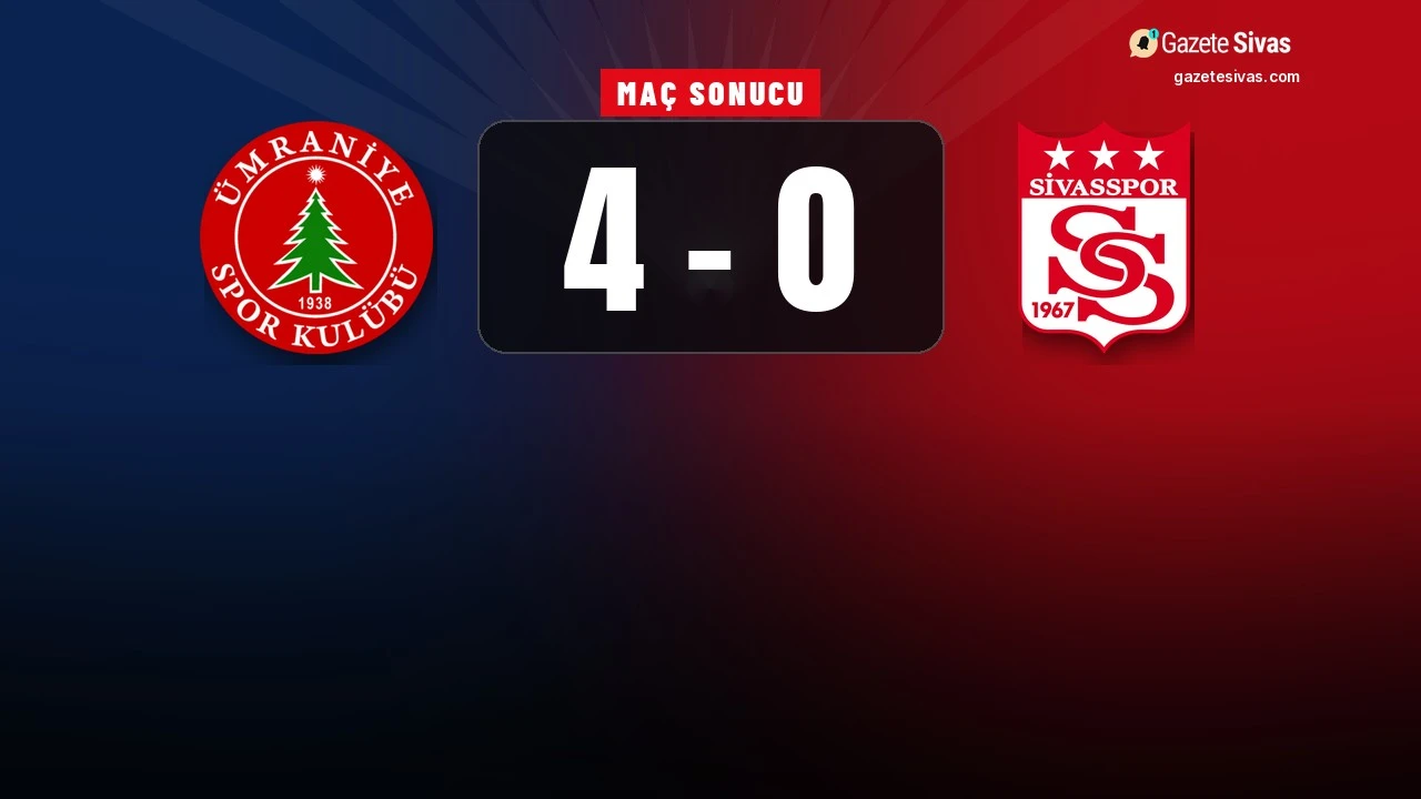 Sivasspor'a İstanbul'da ağır yenilgi: 4-0