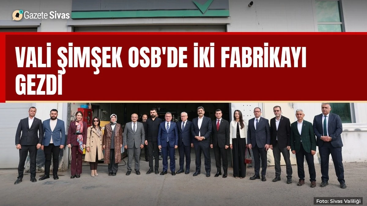 Vali Şimşek OSB'de iki fabrikayı gezdi