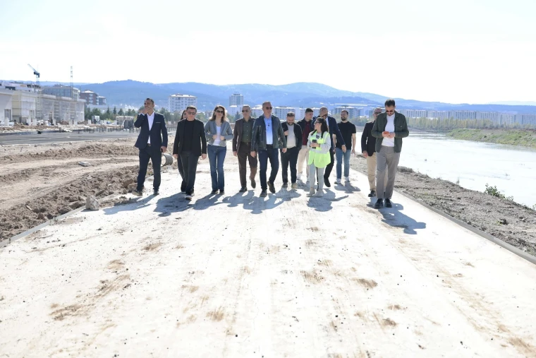 Kızılırmak kıyısında devam eden proje çalışmaları